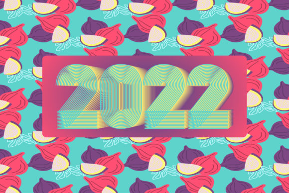 2022 Happy New Year. Seamless Pattern: A Versatile Design Asset for Modern Creators