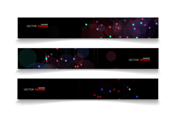 Black Rectangular Banner with Circle Design Guide