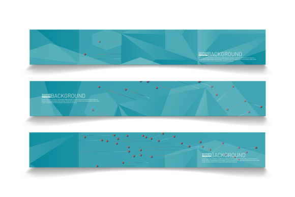 Elevating Visual Identity with Set Banner Design with Polygon Shape