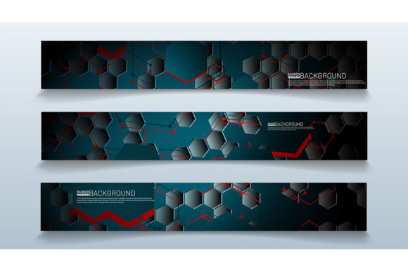 Integrating Set Banner Design with Hexagon into Professional Creative Workflows