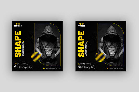 Mastering Your Brand Presence with a Professional Gym Fitness Social Media Post Template