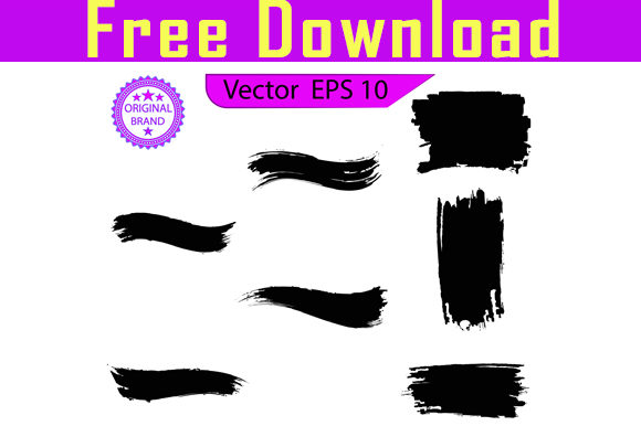 Unleashing Raw Creativity with the Black Line Grunge Brush Strokes Set