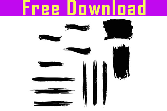 Unlocking the Potential of 12 Black Line, Grunge Brush Strokes for Professional Designs